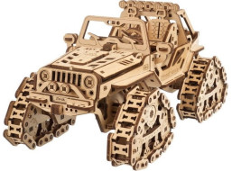 Ugears 3D dřevěné mechanické puzzle Pásové terénní vozidlo