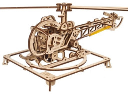 Ugears 3D Dřevěné mechanické puzzle MINI Helicopter