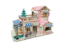 Woodcraft Dřevěné 3D puzzle Kavárna
