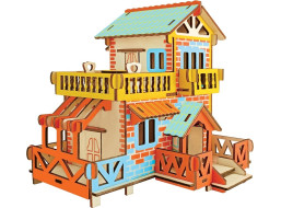 Woodcraft Dřevěné 3D puzzle Venkovská chata