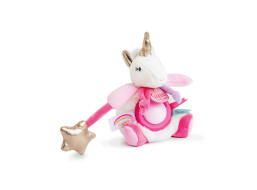 Doudou Plyšový jednorožec s nočním světlem 22 cm