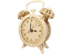 Woodcraft Dřevěné 3D puzzle budík