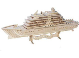 Woodcraft Dřevěné 3D puzzle luxusní jachta
