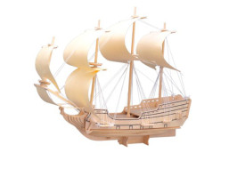 Woodcraft Dřevěné 3D puzzle loď plachetnice orel