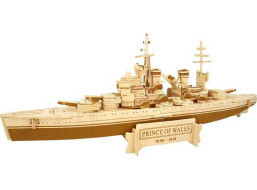 Woodcraft Dřevěné 3D puzzle bitevní loď Prince of Wales