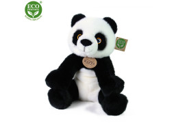 Rappa Plyšová panda sedící 27 cm ECO-FRIENDLY
