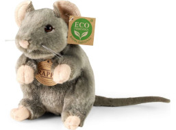 Rappa Plyšová myš sedící 16 cm ECO-FRIENDLY