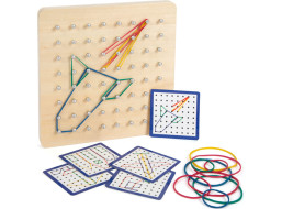 small foot Dřevěná deska Geoboard