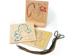 Bigjigs Toys Provlékání podle čísel Pohádky