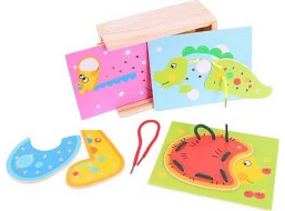 Bigjigs Toys Provlékání zvířátek