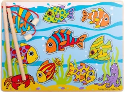 Bigjigs Toys Chytání rybiček na desce