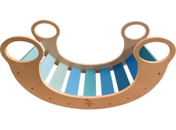 2Kids Toys Montessori modrá houpačka