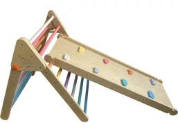 2Kids Toys Piklerové trojúhelník s deskou pastelový
