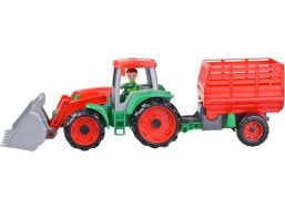 Lena Truxx Traktor s vlekem na seno, ozdobný karton
