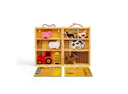 Bigjigs Toys Krabička na hraní farma zvířat
