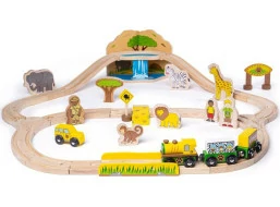 Bigjigs Rail Dřevěná vláčkodráha Safari