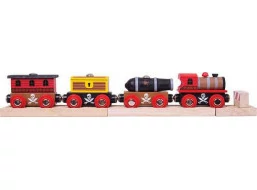 Bigjigs Rail Pirátský vlak + 3 koleje
