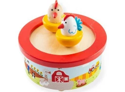 Bigjigs Toys Dřevěná hrací skříňka farma
