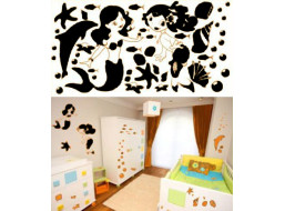 Dětské samolepky KIDS color - vzor 3 - 070 černá