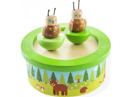 Bigjigs Toys Dřevěná hrací skříňka woodland