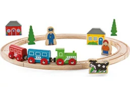 Bigjigs Rail Moje první vláčkodráha 19 dílů
