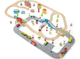 Bigjigs Rail Vláčkodráha a autodráha
