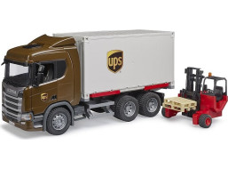Bruder Logistický vůz Scania UPS s vysokozdvižným vozíkem