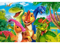 CASTORLAND Puzzle Dinosauří selfie MAXI 40 dílků