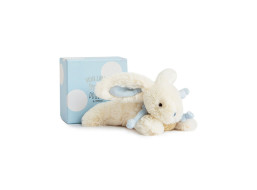 Doudou Dárková sada - Plyšový králíček modrý 20 cm