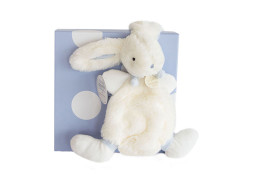 Doudou Dárková sada - Plyšový králíček modrý 26 cm