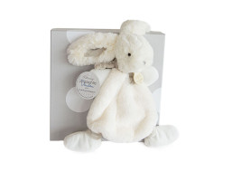 Doudou Dárková sada - Plyšový králíček krémový 26 cm