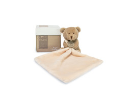Doudou Dárková sada - medvídek s muchláčkem 10 cm