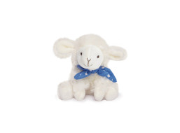 Doudou Plyšový beránek s šátkem 12 cm modrý s hvězdičkami