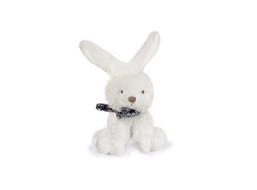 Doudou Plyšový králíček s šátkem 12 cm tmavě modrá s kytičkami