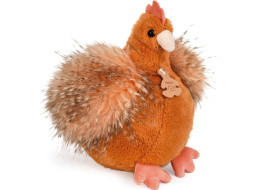 Doudou Histoire d´Ours Plyšová slepička zrzavá 20 cm