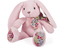 Doudou Histoire d´Ours Plyšová zvířátka 20 cm 1 ks králíček růžový
