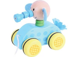 Bigjigs Toys Tahací hračka na provázku slůně