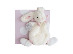 Doudou Dárková sada - Plyšový králíček růžový 26 cm