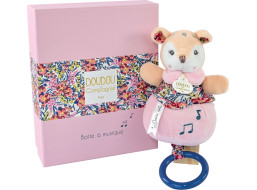 Doudou Dárková sada - Plyšová srnka hrající melodii 20 cm