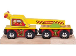 Bigjigs Rail Vagón s jeřábem
