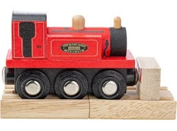 Bigjigs Rail Dřevěný vláček Teriér červený