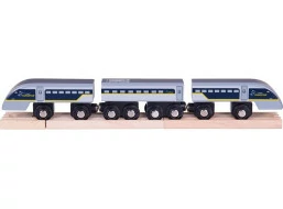 Bigjigs Rail Rychlík Eurostar E320 + 3 koleje