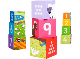 Bigjigs Toys Didaktické kostky farma