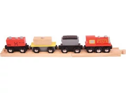 Bigjigs Rail Nákladní vlak + koleje
