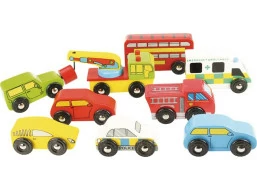 Bigjigs Rail Dřevěné autodráhy sada aut