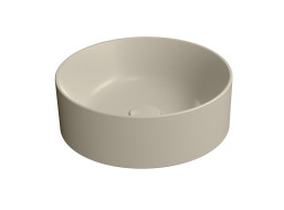 GSI KUBE X keramické umyvadlo na desku, průměr 40cm, creta mat 942608