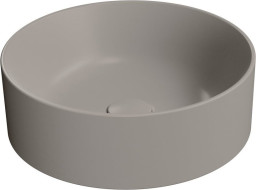 GSI KUBE X keramické umyvadlo na desku, průměr 40cm, tortora mat 942605