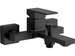 Sapho CUBEMIX nástěnná vanová baterie, černá mat CM010B