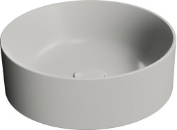 GSI KUBE X keramické umyvadlo na desku, průměr 40cm, cenere mat 942617