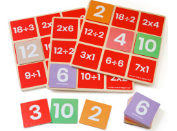 Bigjigs Toys Matematické bingo Násobení a dělení